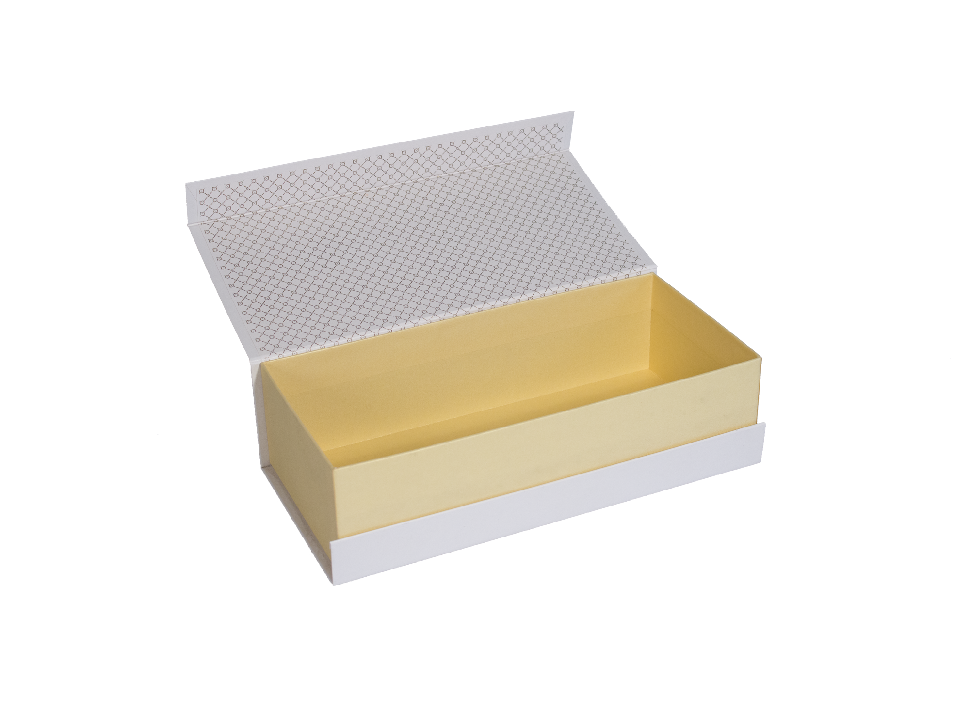 Кашированная коробка для текстиля, белый, 330*160*95 мм
